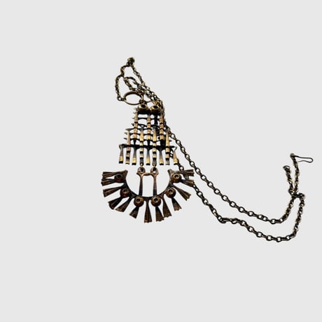 Pentti Sarpaneva（ペンティ サルパネヴァ）｜ ブロンズネックレス　｜Finland 1960–70s｜OWL フクロウモチーフ