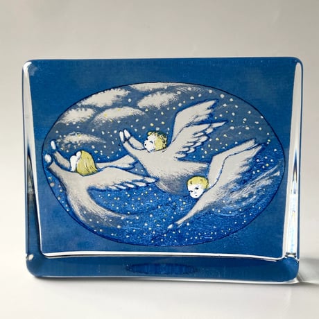 iittala（イッタラ）／ガラスカード／三人の天使　L