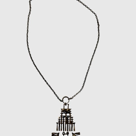 Pentti Sarpaneva（ペンティ サルパネヴァ）｜ ブロンズネックレス　｜Finland 1960–70s｜OWL フクロウモチーフ