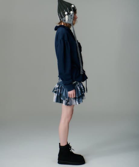 61℃ wrap skirt / gray