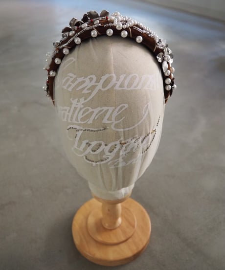 91℃ headband / brown