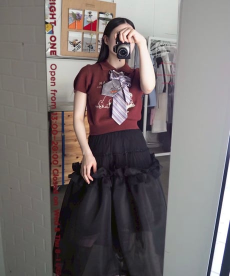 74℃ skirt / black