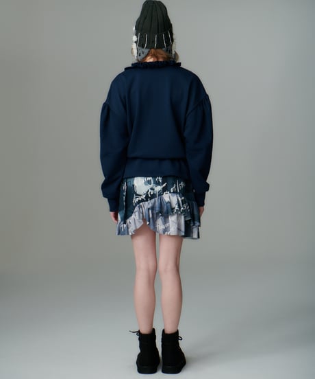 61℃ wrap skirt / gray