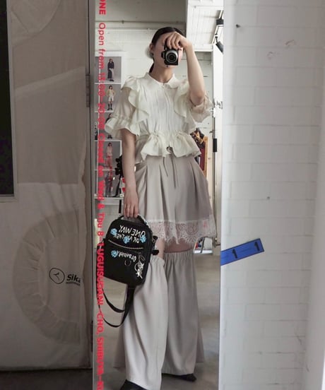 67℃ pants / white