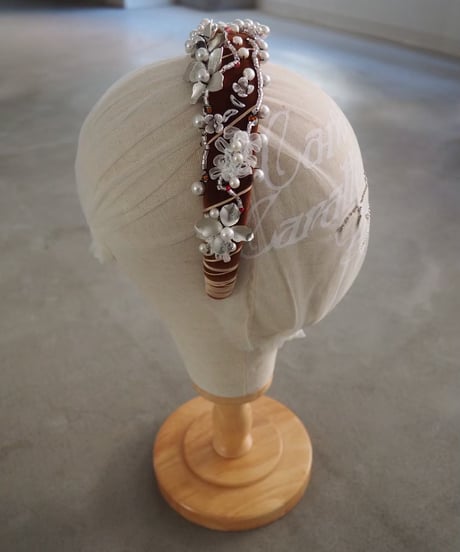 91℃ headband / brown