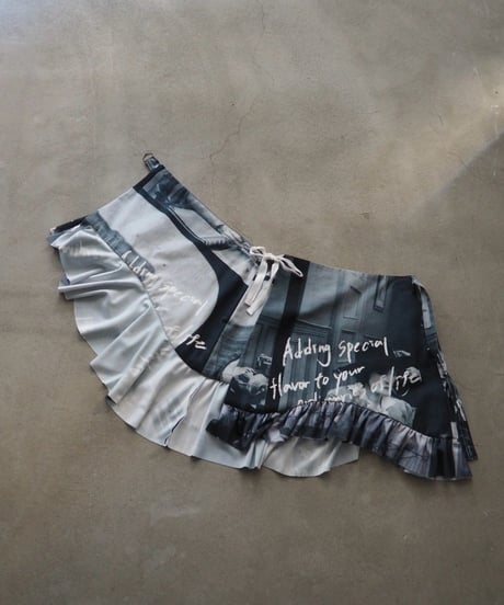 61℃ wrap skirt / gray