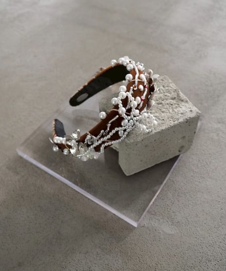 91℃ headband / brown