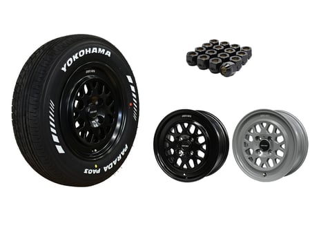 HARDCARGOオリジナルホイール　HCW005　タイヤホイール４本セット【PARADA 175/75R14C】