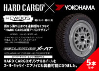 HARDCARGOオリジナルホイール　HCW005  タイヤホイール５本セット【X-AT 155/60R14】