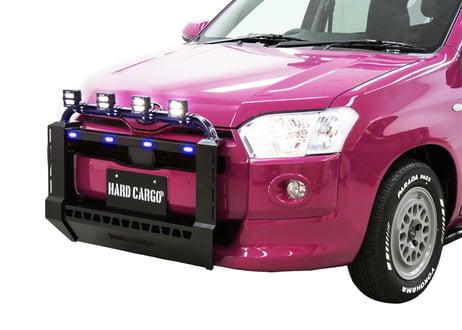LEDバンパーガード　ポリスブルー　プロボックスMC後用（P160V/P165V）