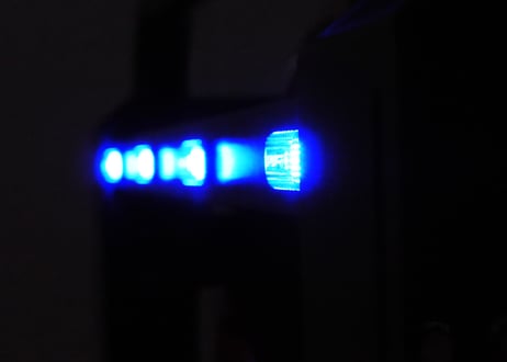 LEDバンパーガード　ポリスブルー　プロボックスMC後用（P160V/P165V）