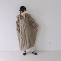 三日月ワンピース　/　手染　カフェオレ