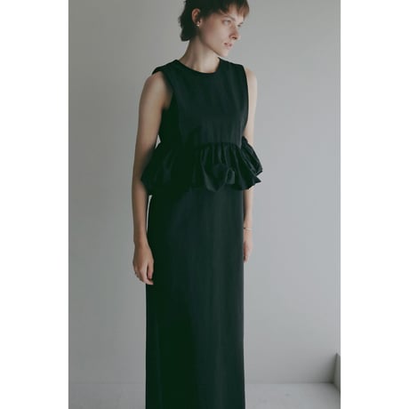 MANOF マノフ “BALLOON PEPLUM ONE PIECE” バルーンペプラムワンピース