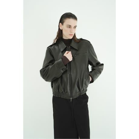 CLANE クラネ “BULKY LINE SINGLE LEATHER JACKET” バルキーラインシングルレザージャケット