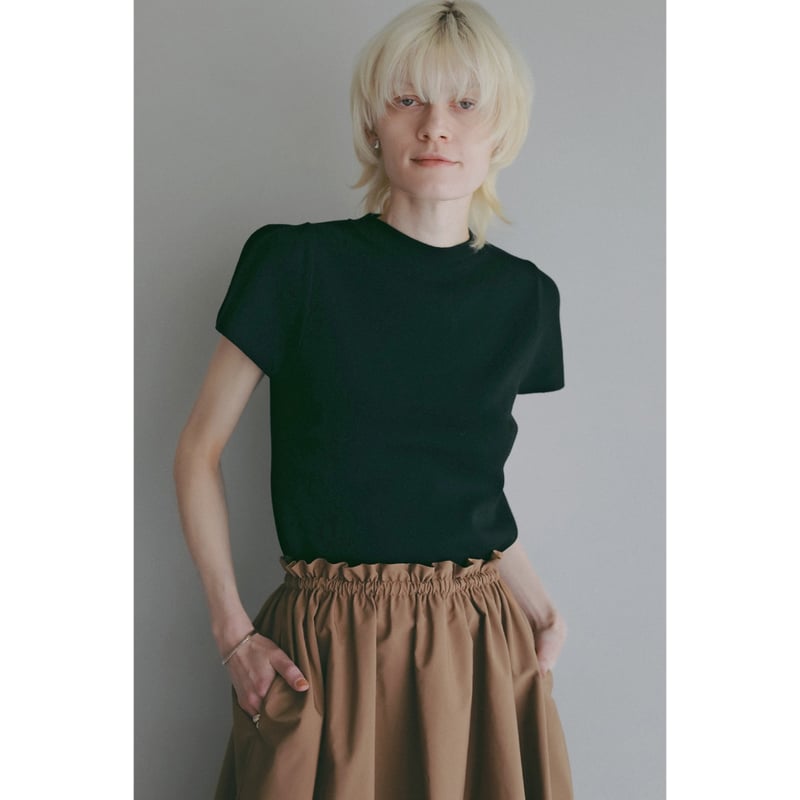 MANOF マノフ “MINI CUP PUFF KNIT TOPS” ミニカップパフニットト