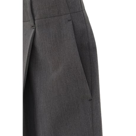 CLANE クラネ “LOW WAIST TUCKED LOOSE SLACKS” ローウエストタックルーズパンツ