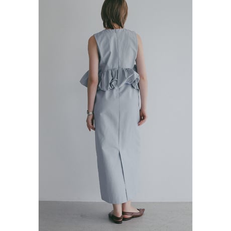 MANOF マノフ “BALLOON PEPLUM ONE PIECE” バルーンペプラムワンピース