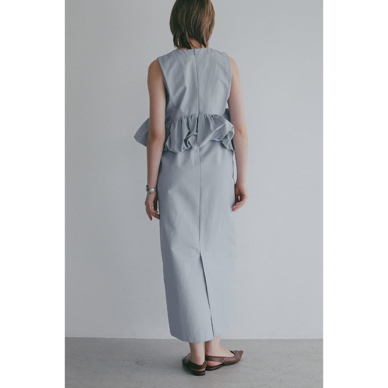 MANOF マノフ “BALLOON PEPLUM ONE PIECE” バルーンペプラムワン