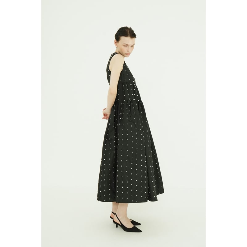 CLANE クラネ “DOT TIERED VOLUME ONEPIECE” ドットティアード