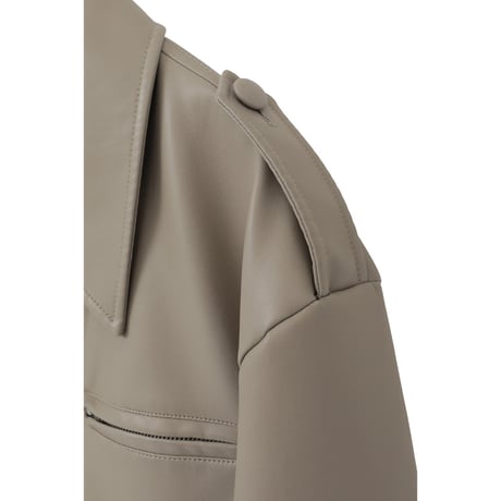 CLANE クラネ “BULKY LINE SINGLE LEATHER JACKET” バルキーラインシングルレザージャケット