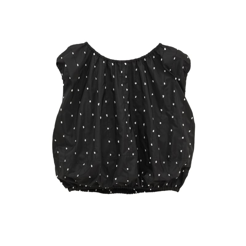 CLANE クラネ “W FACE DOT SLEEVELESS RIBBON TOPS” ダ