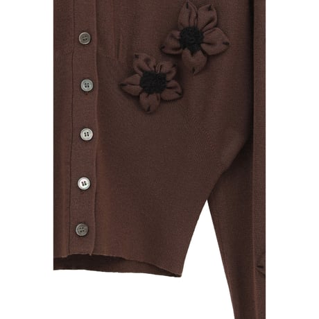 CLANE クラネ “FLOWER MOTIF KNIT CARDIGAN” フラワーモチーフニットカーディガン