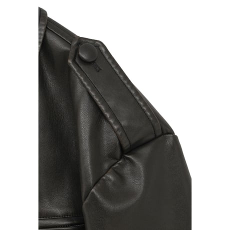 CLANE クラネ “BULKY LINE SINGLE LEATHER JACKET” バルキーラインシングルレザージャケット