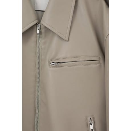 CLANE クラネ “BULKY LINE SINGLE LEATHER JACKET” バルキーラインシングルレザージャケット