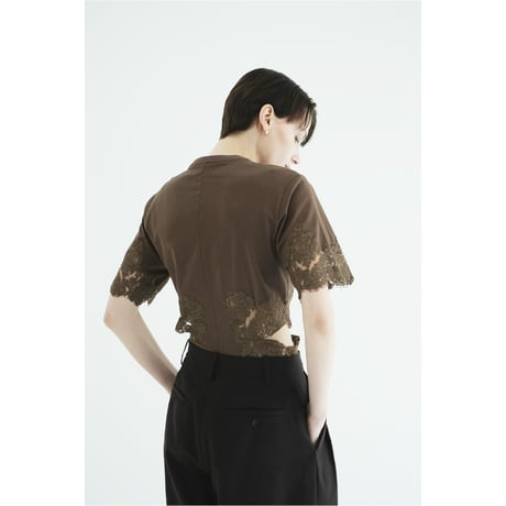 CLANE クラネ “SIDE LACE CUT OUT BODYSUITS” サイドレースカットアウトボディスーツ