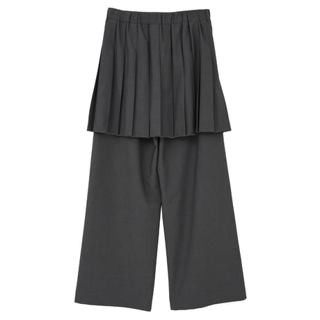 MANOF マノフ “PLEATS SKIRT SET PANTS“ プリーツスカートセットパンツ