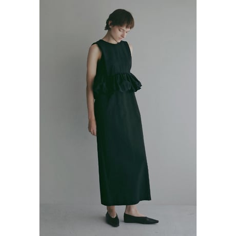 MANOF マノフ “BALLOON PEPLUM ONE PIECE” バルーンペプラムワンピース