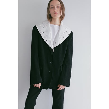 MANOF マノフ “LACE COLLAR CORDUROY JACKET” レースカラーコーデュロイジャケット