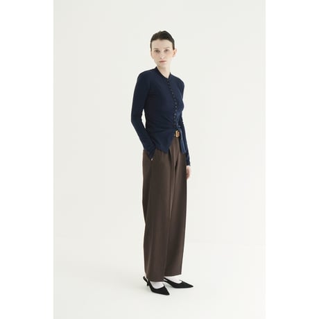 CLANE クラネ “BUTTON DETAIL CUT TOPS” ボタンディティールカットトップス