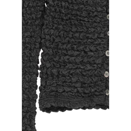 CLANE クラネ “W FACE SOFT SHIRRING CARDIGAN” ダブルフェイスソフトシャーリングカーディガン