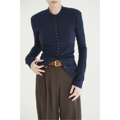 CLANE クラネ “BUTTON DETAIL CUT TOPS” ボタンディティールカットトップス