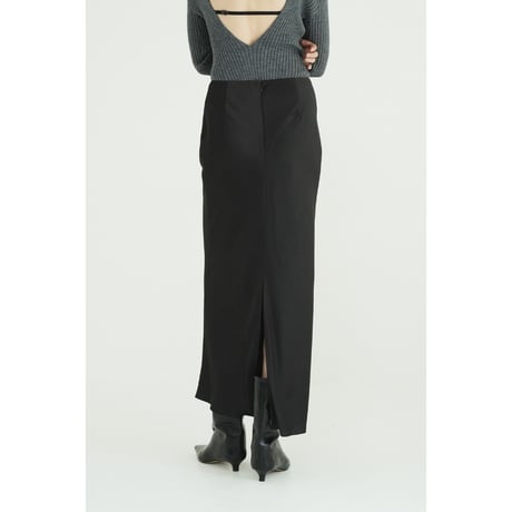 CLANE クラネ “SATIN STRAIGHT MAXI SKIRT” サテンストレートマキシスカート