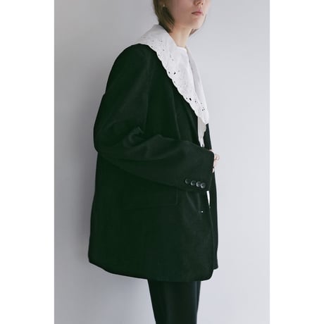 MANOF マノフ “LACE COLLAR CORDUROY JACKET” レースカラーコーデュロイジャケット