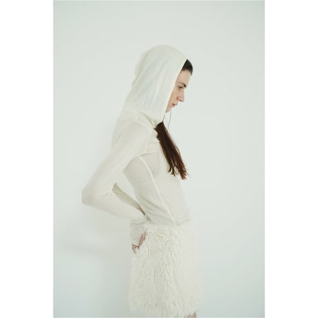 CLAANE クラネ “HALF ZIP WOOL HOODED TOPS” ハーフジップウールフーディートップス