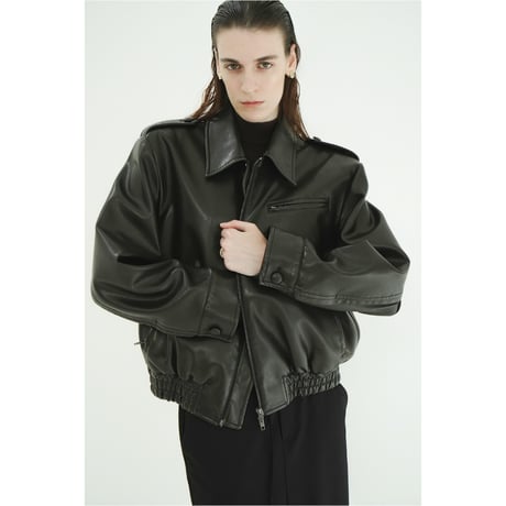 CLANE クラネ “BULKY LINE SINGLE LEATHER JACKET” バルキーラインシングルレザージャケット