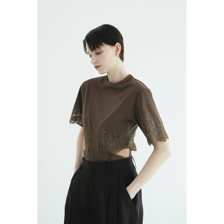 CLANE クラネ “SIDE LACE CUT OUT BODYSUITS” サイドレースカットアウトボディスーツ