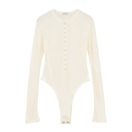 CLANE クラネ “HENLEY NECK BODYSUIT“ ヘンリーネックボディスーツ