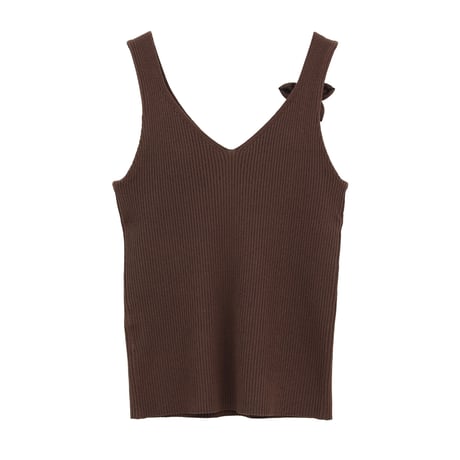 CLANE クラネ “FLOWER MOTIF CAMI KNIT TOPS” フラワーモチーフキャミニットトップス