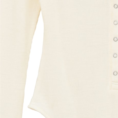 CLANE クラネ “HENLEY NECK BODYSUIT“ ヘンリーネックボディスーツ