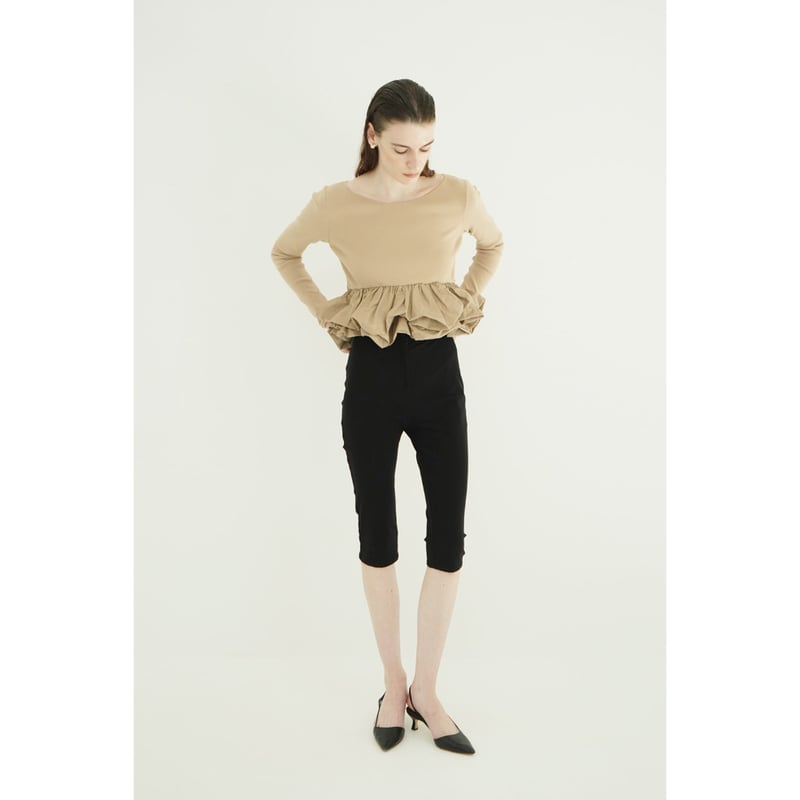 CLANE クラネ “W BALLOON SHORT KNIT TOPS” ダブルバルーンショ