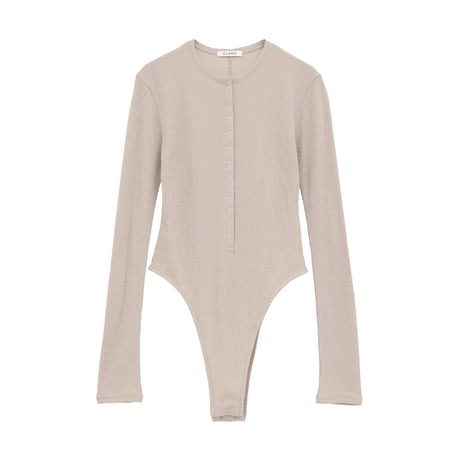 CLANE クラネ “HENLEY NECK BODYSUIT“ ヘンリーネックボディスーツ