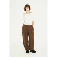 CLANE クラネ “DRAWSTRING LOOSE TUCK PANTS” ドローストリングルーズタックパンツ