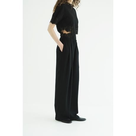 CLANE クラネ “DRAWSTRING LOOSE TUCK PANTS” ドローストリングルーズタックパンツ