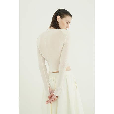 CLANE クラネ “FLOCKY FORM TIGHT TOPS” フロッキーフォームタイトトップス
