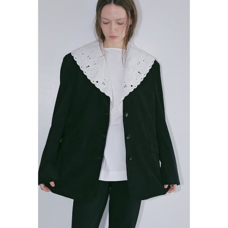 MANOF マノフ “LACE COLLAR CORDUROY JACKET” レースカラーコーデュロイジャケット
