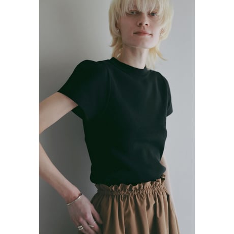 MANOF マノフ “MINI CUP PUFF KNIT TOPS” ミニカップパフニットトップス